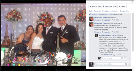 Agradecimentos da Mãe da Debutante Rayssa Souza